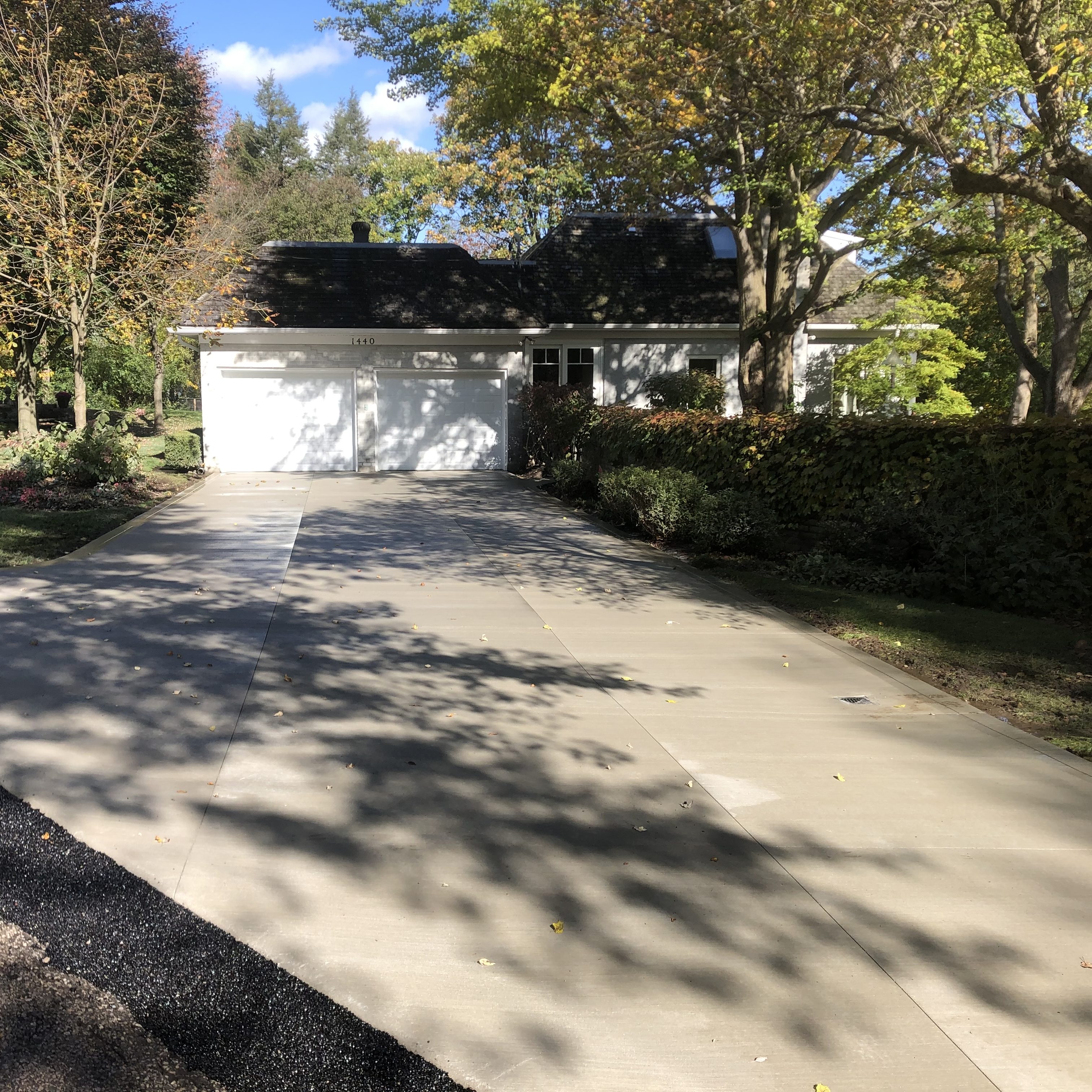 Brush Finished Concrete Driveway in London Ontario