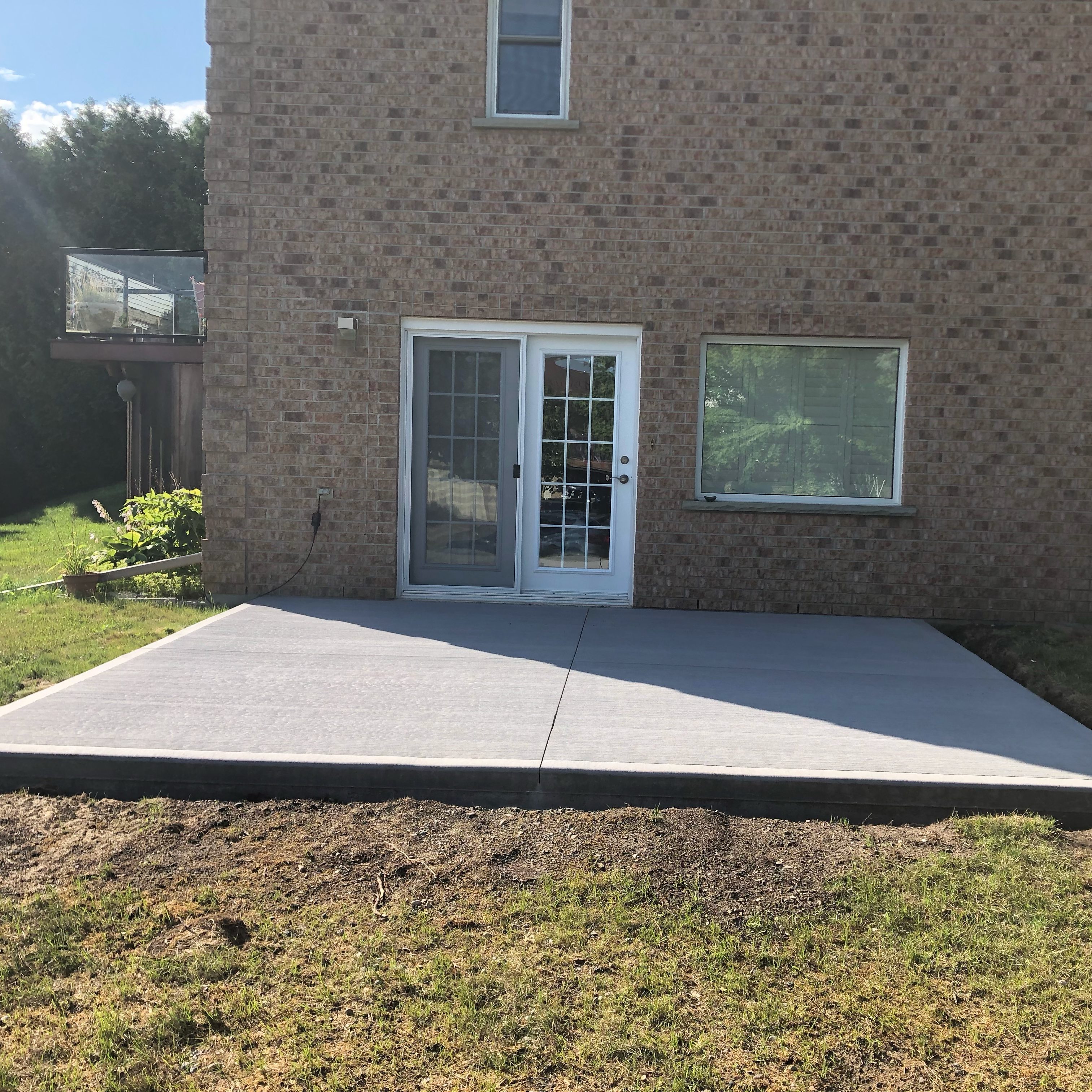 Brush Finished Concrete Patio in Woodstock Ontario