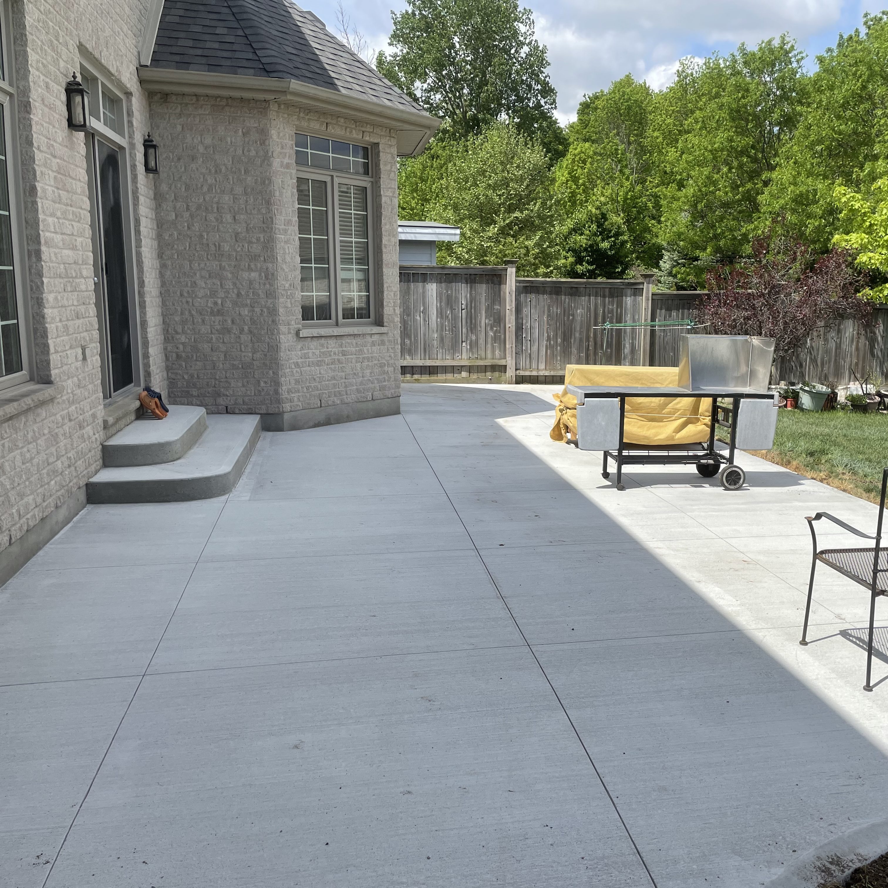 Brushed Concrete Patio in London Ontario