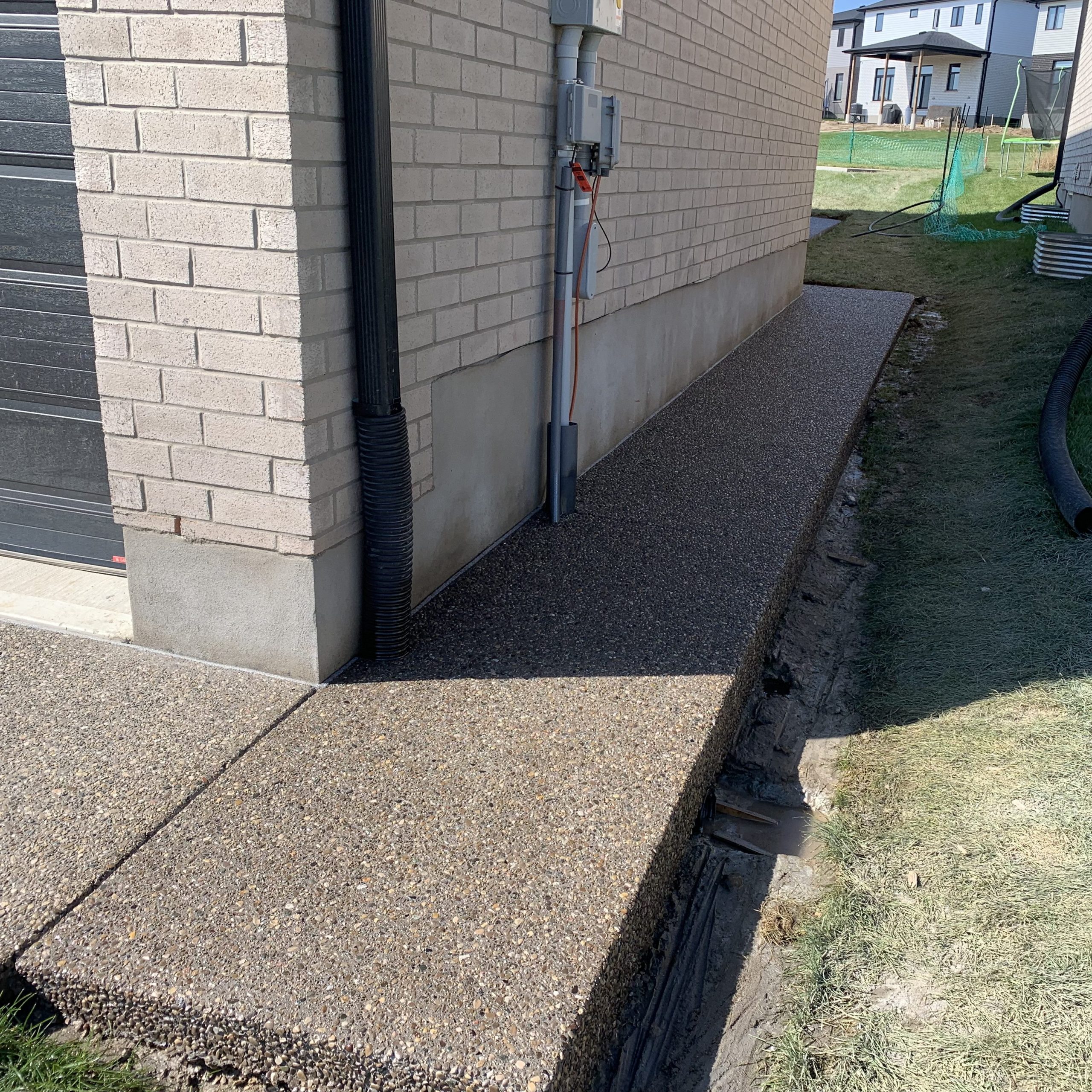 Exposed Aggregate Concrete Walkway in Kilworth Ontario