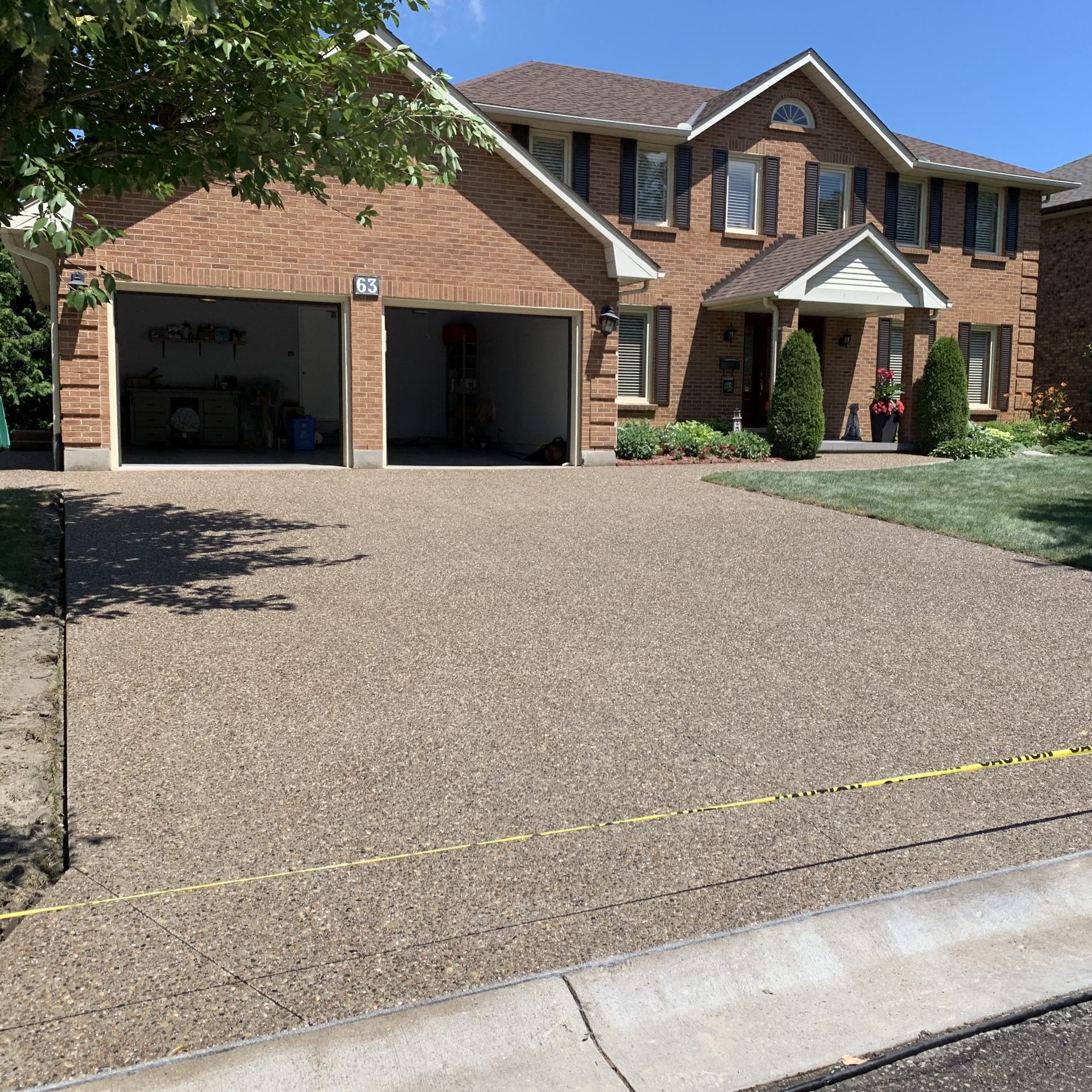 Exposed Aggregate Concrete Driveway in London Ontario