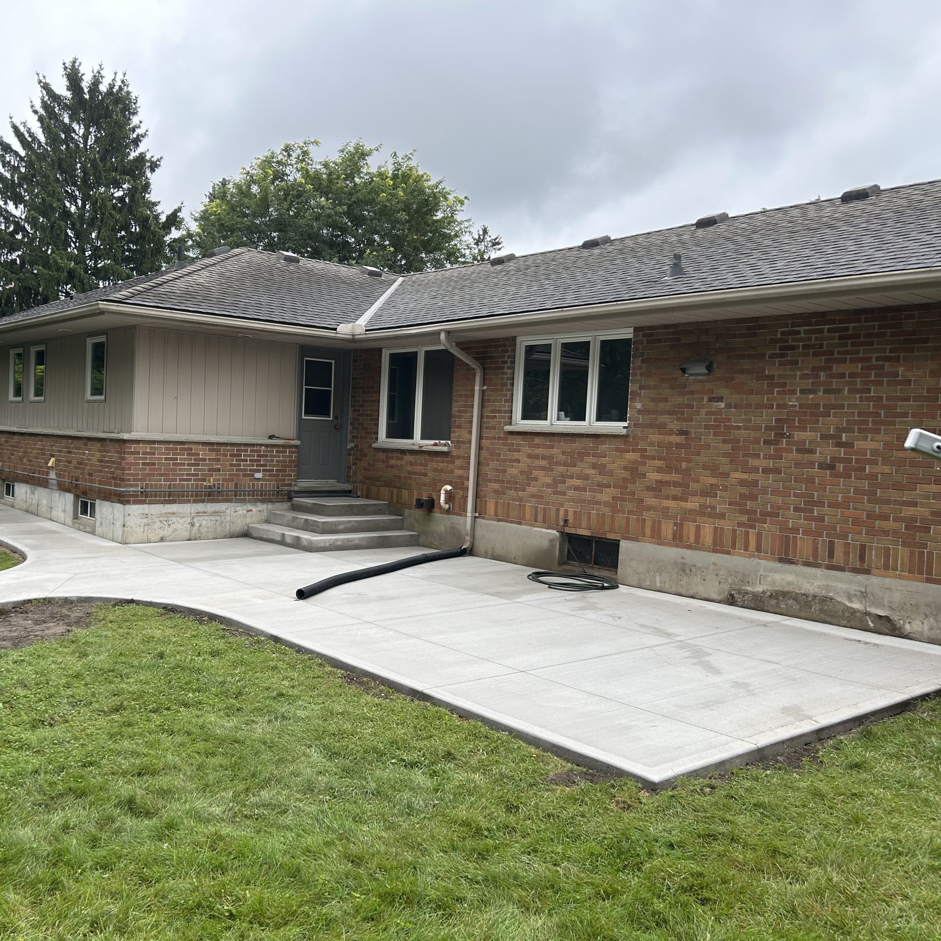 Brushed Concrete Patio in London Ontario