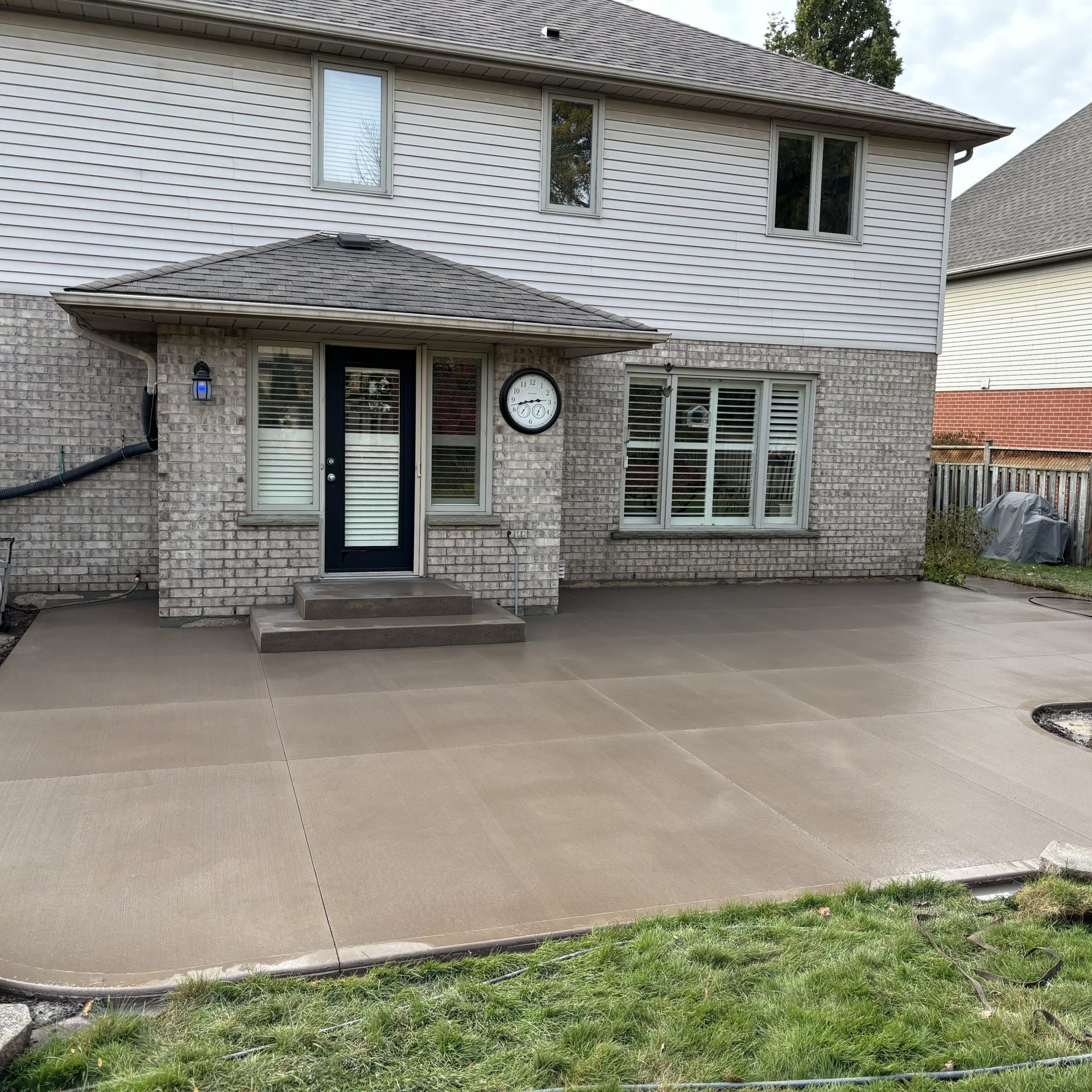 Brushed Concrete Patio in London Ontario