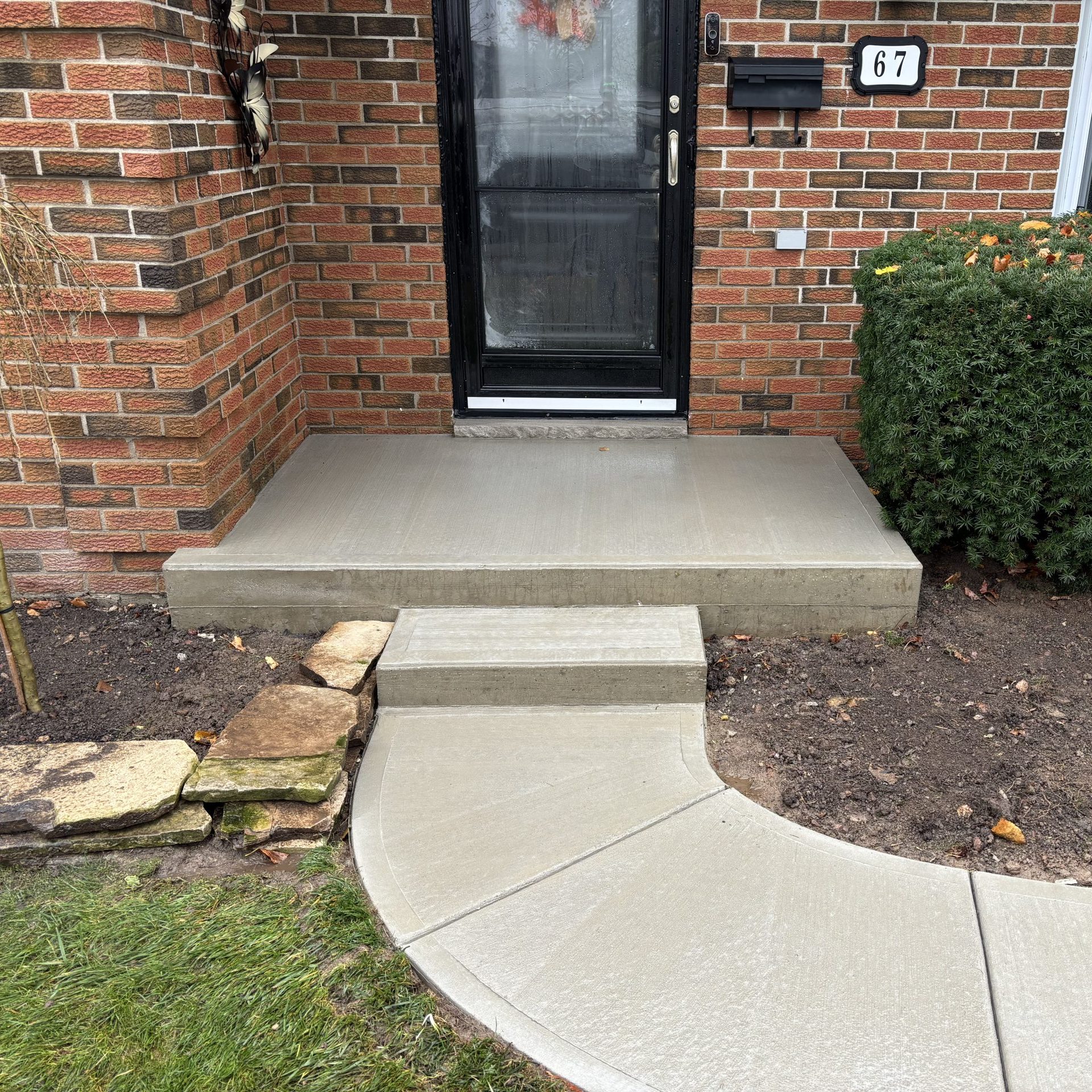 Brushed Concrete Porch in London Ontario