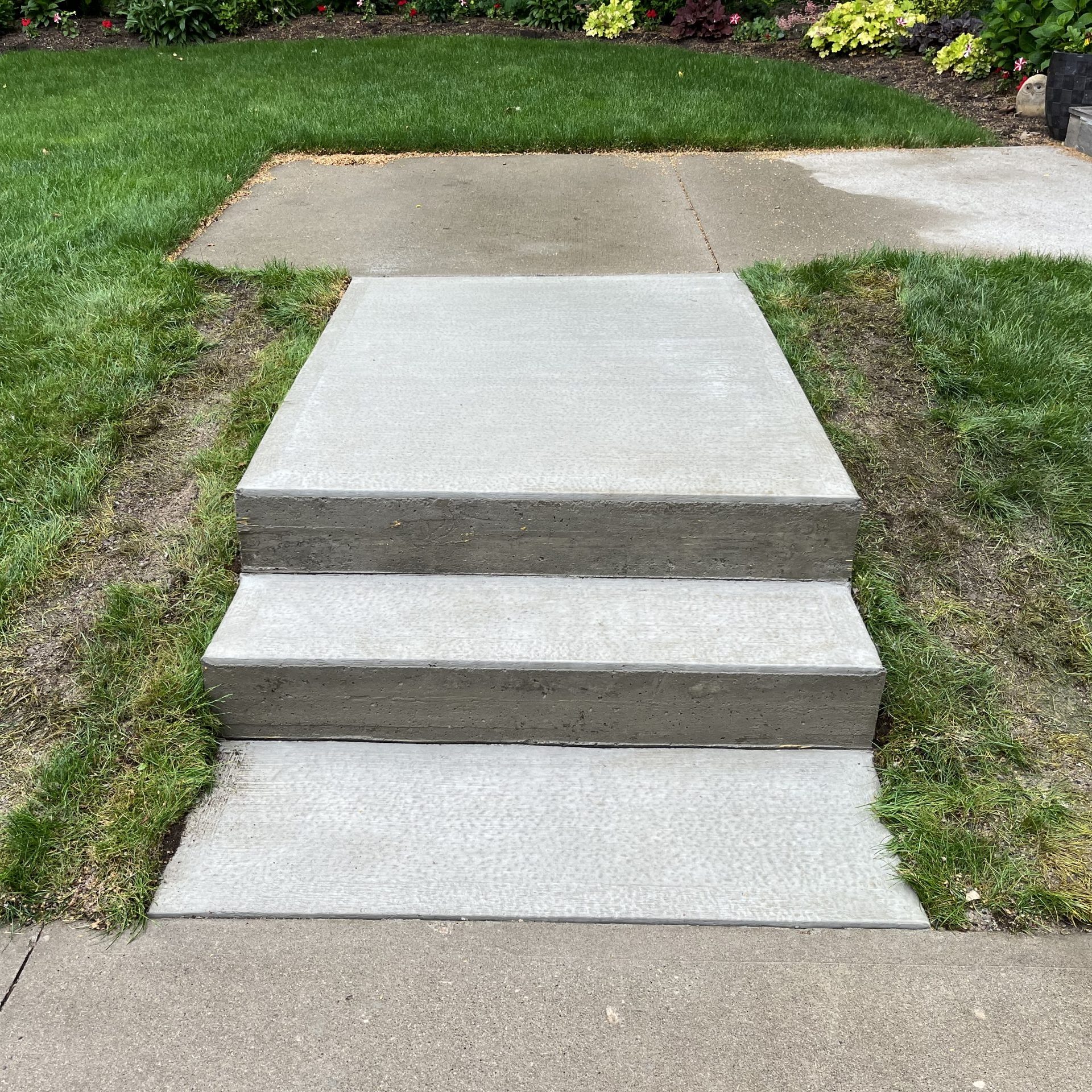 Brushed Concrete Steps in London Ontario