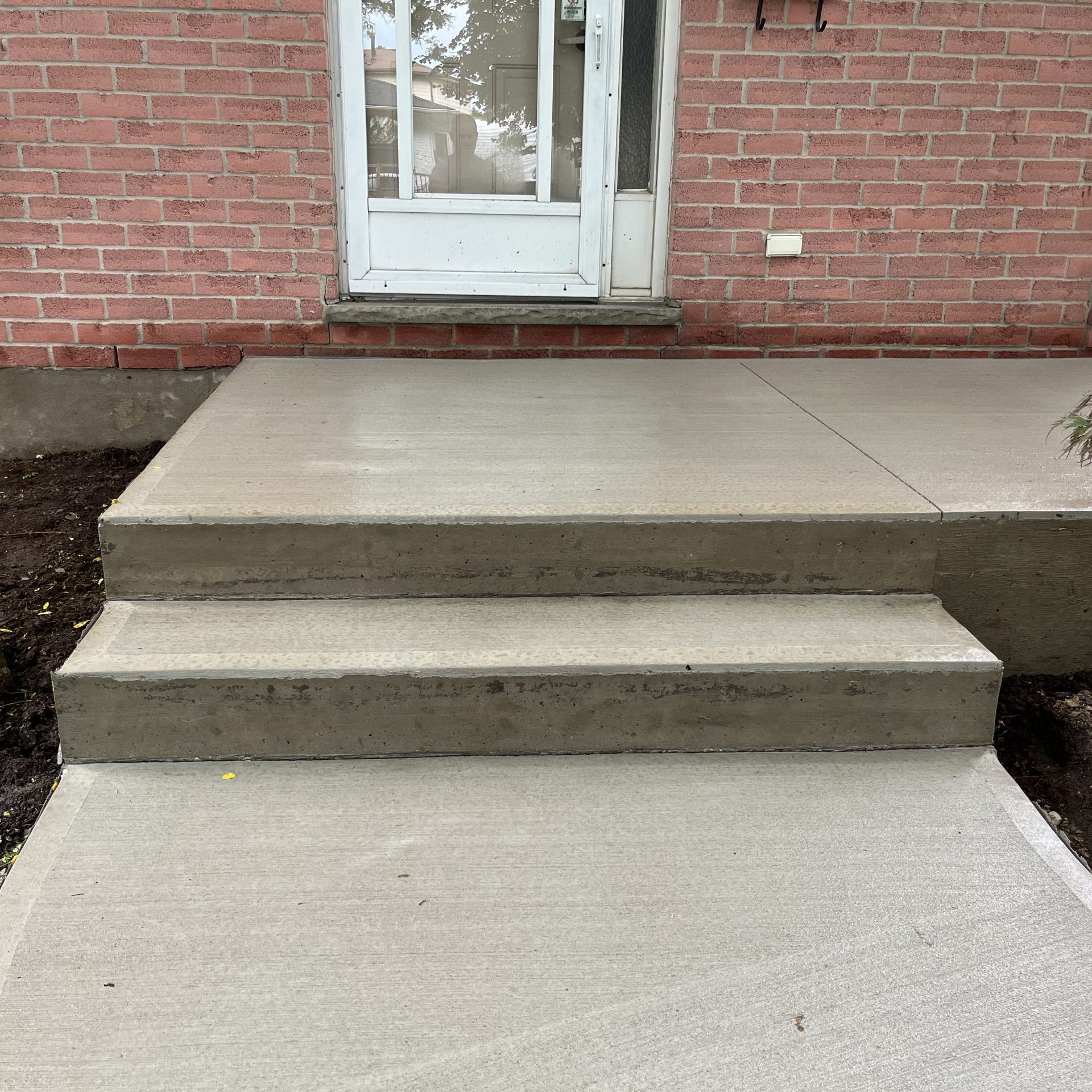 Brushed Concrete Steps in London Ontario