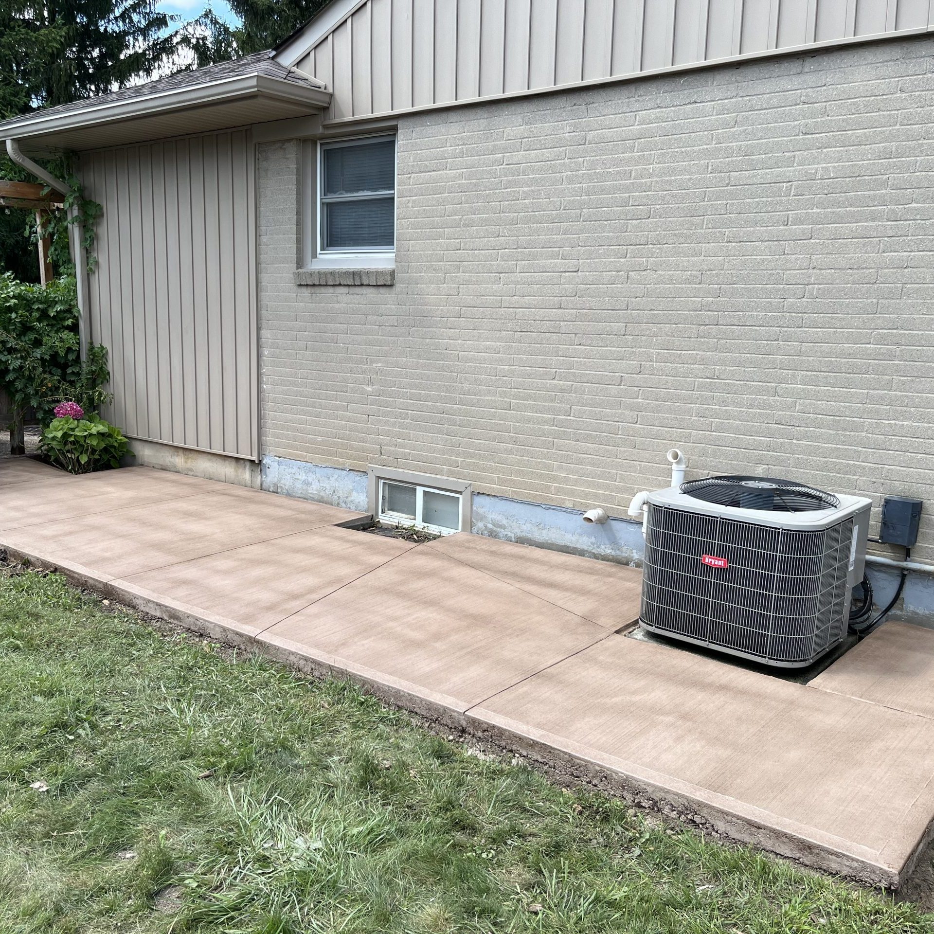 Brushed Concrete Patio in London Ontario