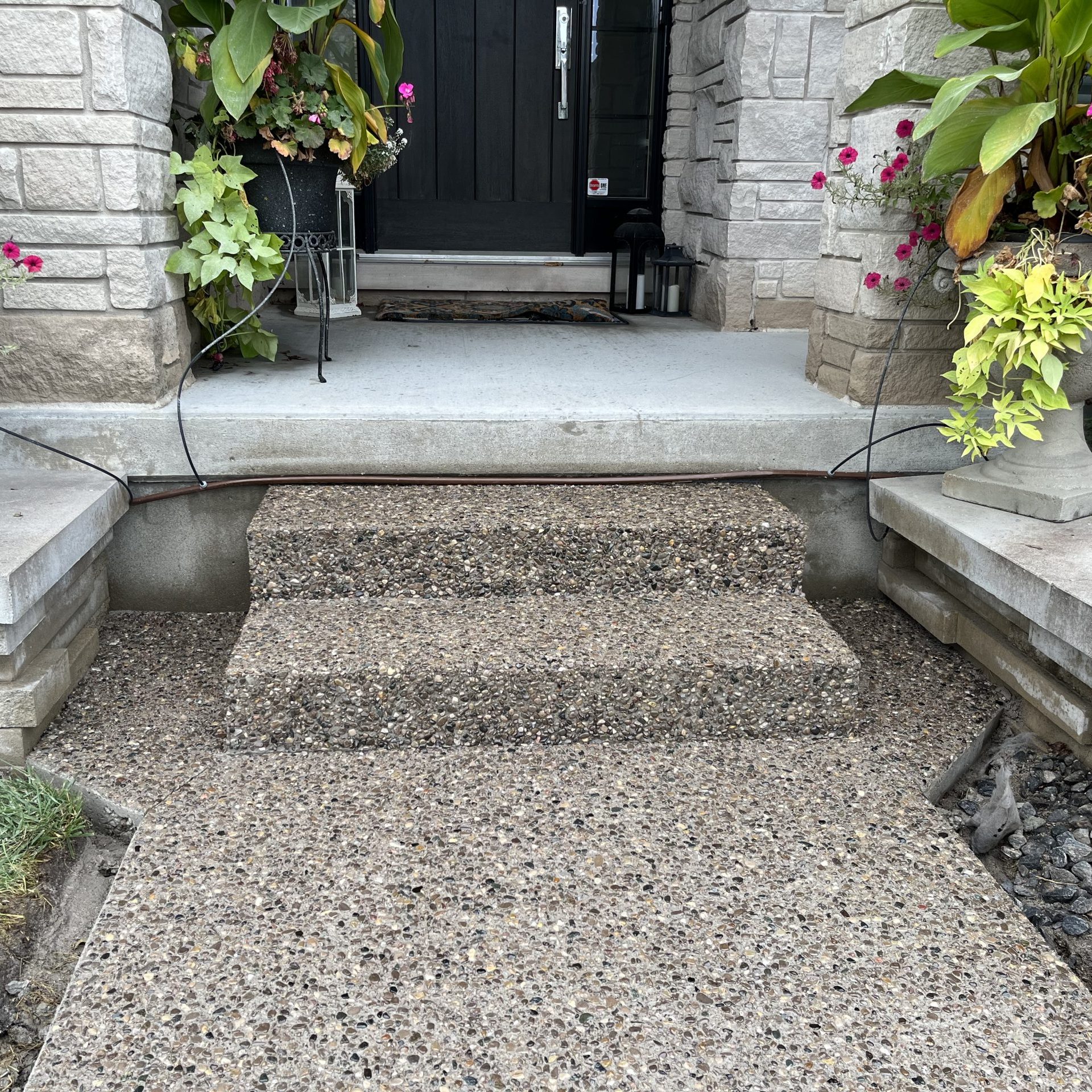 Exposed Aggregate Concrete Steps in London Ontario