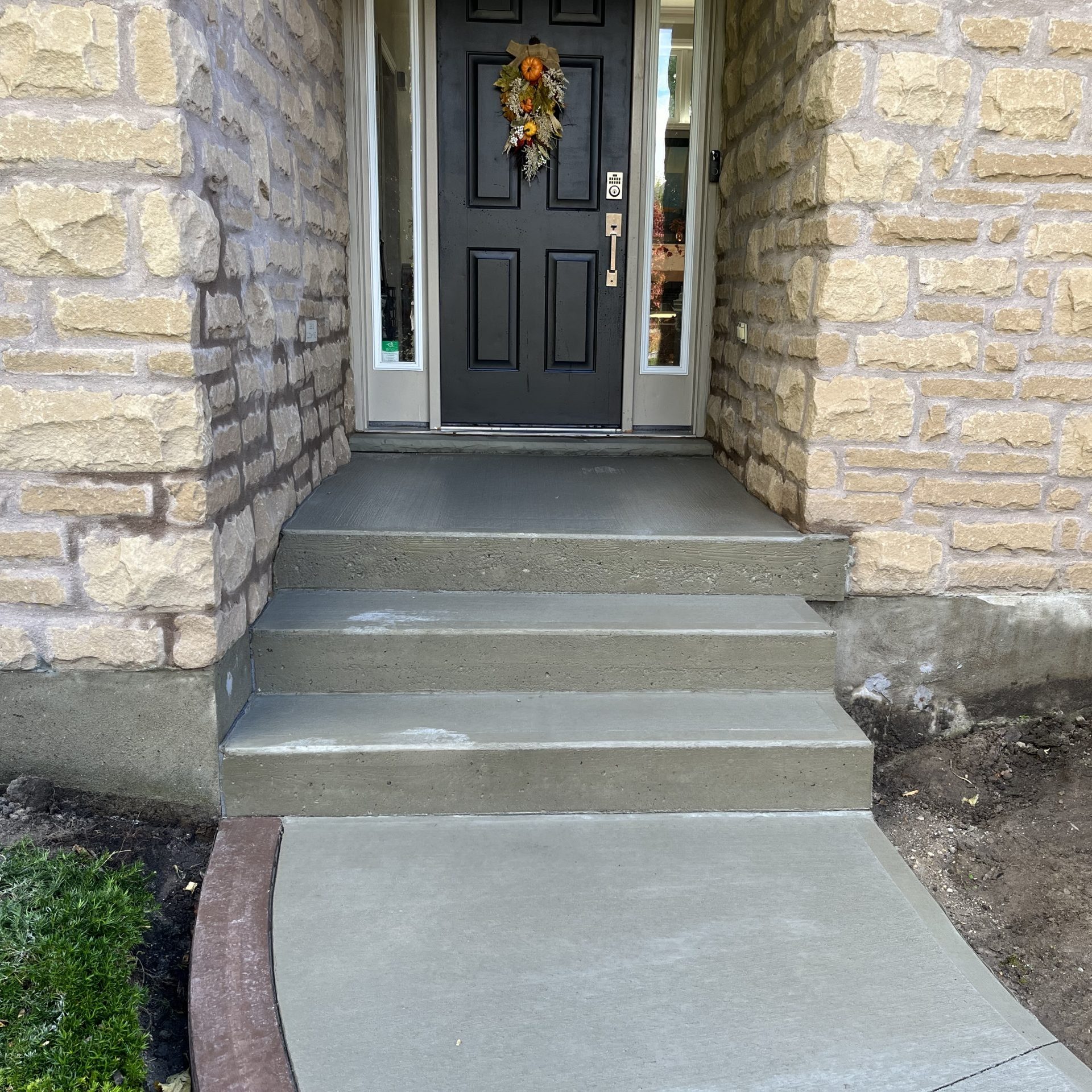 Brushed Concrete Steps in Delaware Ontario