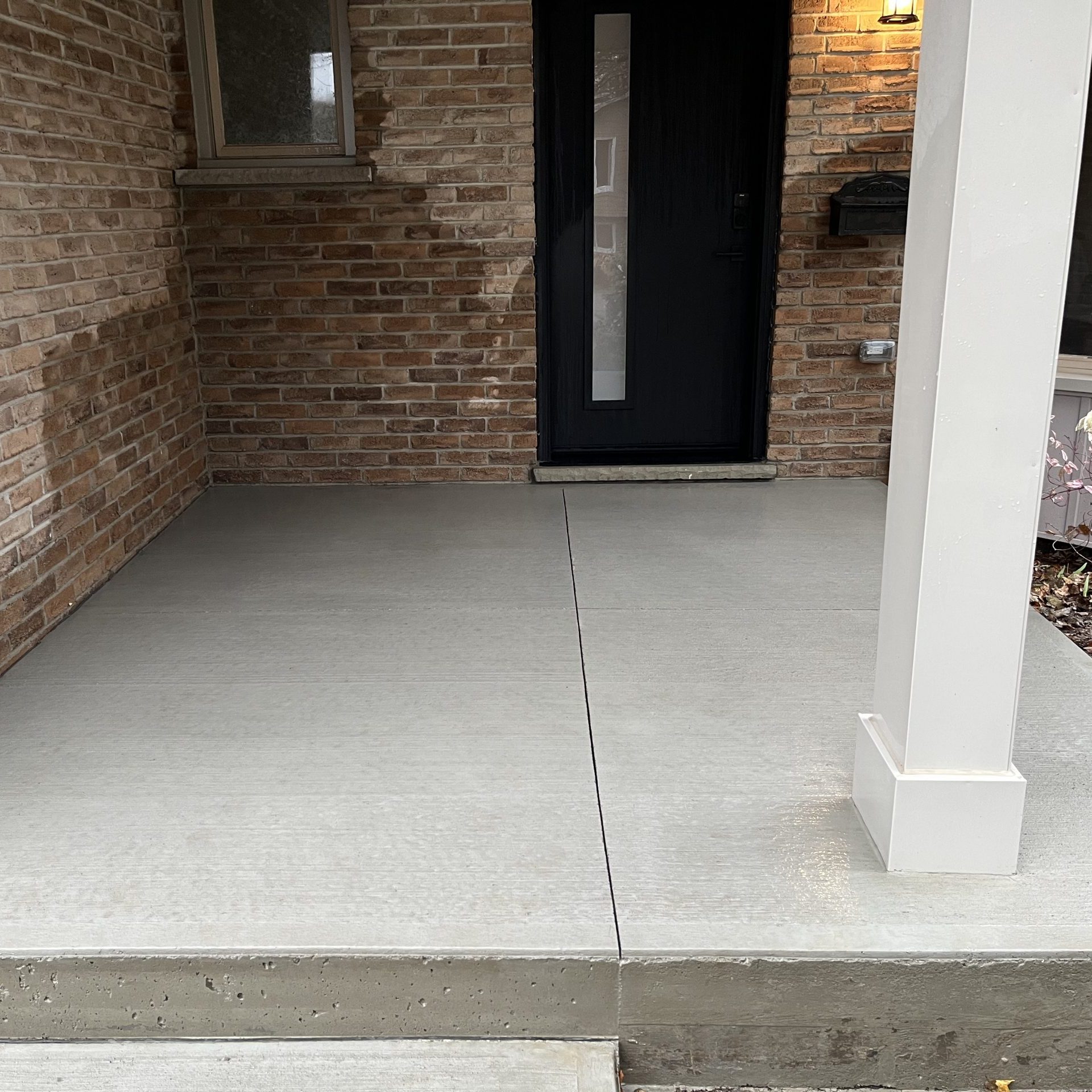 Brushed Concrete Porch in London Ontario