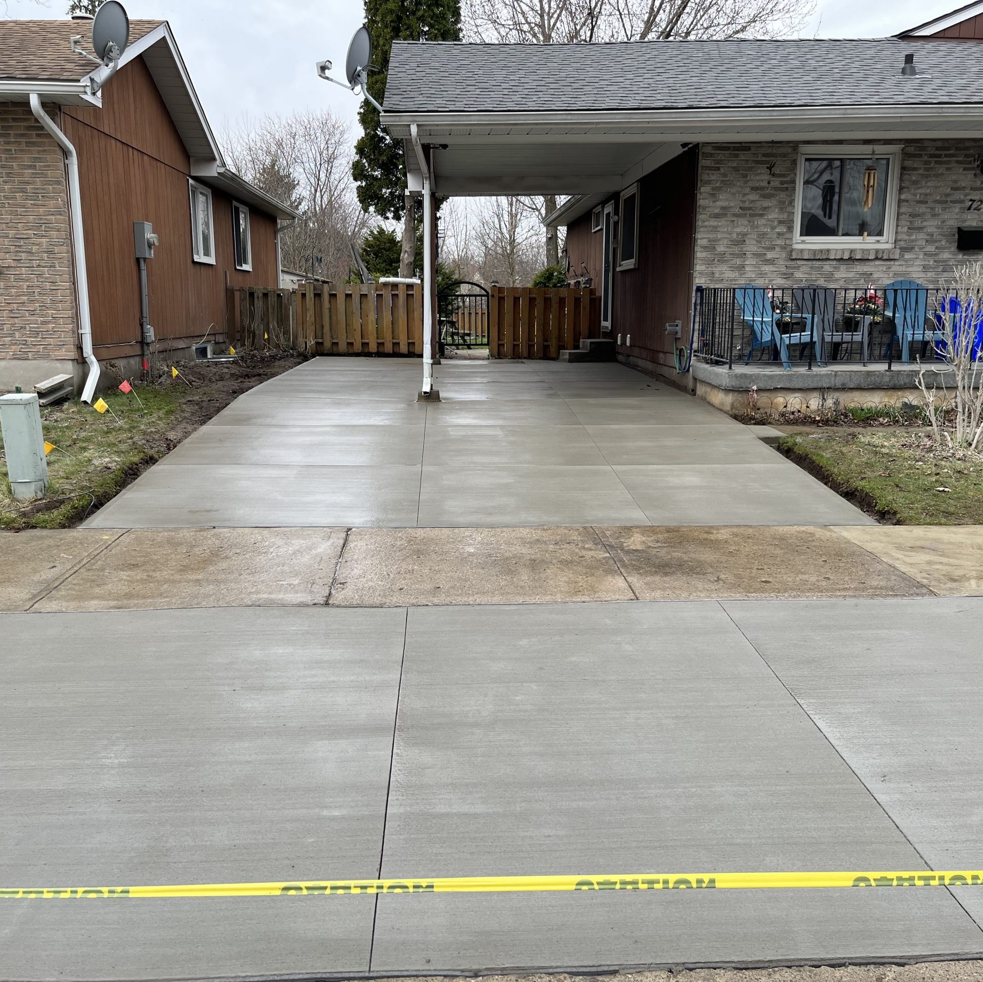 Brushed Concrete Driveway in London Ontario