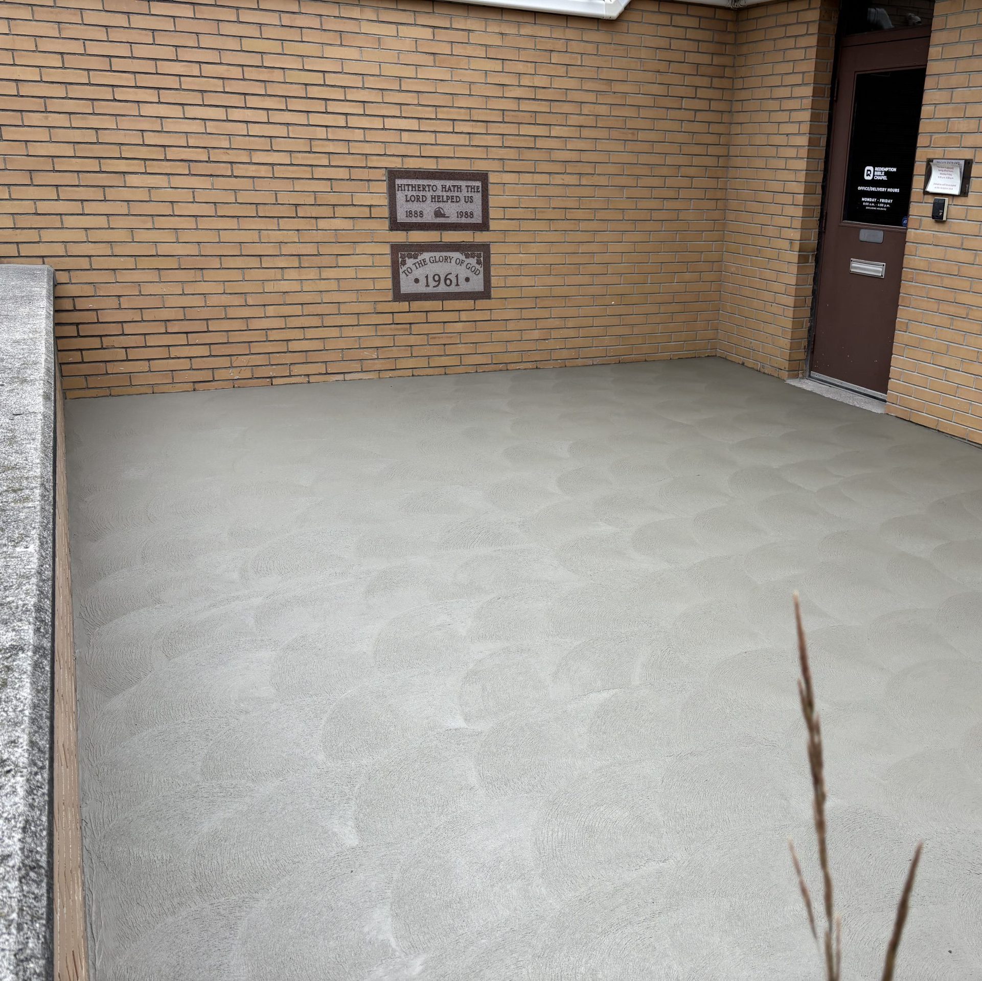 Swirl Finished Concrete Porch in London Ontario