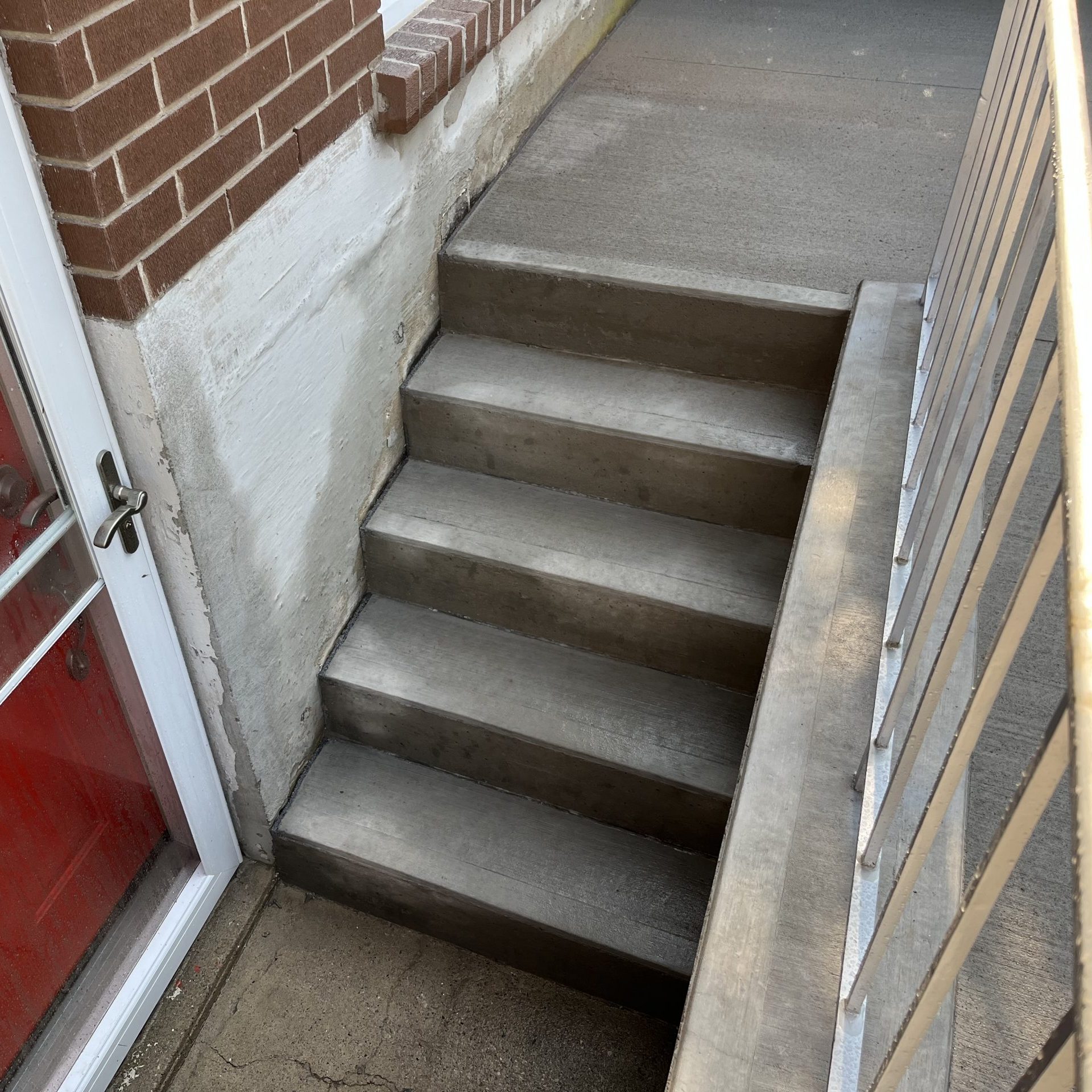 Brushed Concrete Steps in London Ontario