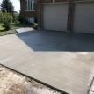 Brushed Finished Concrete Driveway with Border in Mount Brydges Ontario