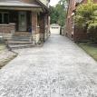 Small Ashlar Slate Stamped Concrete Driveway in London Ontario