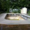 Broom Finished Concrete Pool Deck in London Ontario