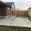 Brushed Finished Concrete Patio with Curb Edge Border in Innerkip Ontario