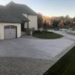 Brushed Finished Concrete Driveway with Brick Border in London Ontario