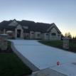 Brushed Concrete Driveway with Exposed Aggregate Borders in London Ontario