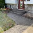 Small Ashlar Slate Stamped Concrete Walkway in Strathroy Ontario