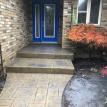English Yorkstone Stamped Concrete Steps with Stamped Faces in Woodstock Ontario