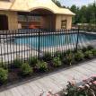 Grand Ashlar Slate Stamped Concrete Pool Deck with Borders in London Ontario
