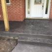 Rough Cut Stone Stamped Concrete Porch in Melrose Ontario
