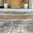 Stamped Concrete Step Faces