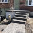 English Yorkstone Stamped Concrete Porch in London Ontario
