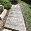 Rough Cut Stone Stamped Concrete Walkway in Bayfield Ontario